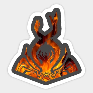 The Fiery Chimaera - variant 1 Sticker